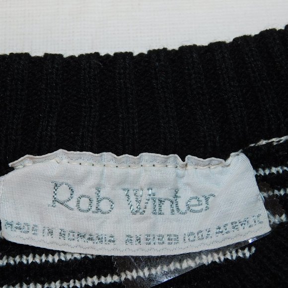 Rob Winter Vintage Sweater Snowflake Ski Snow - Picture 6 of 6